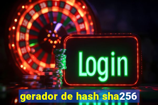 gerador de hash sha256