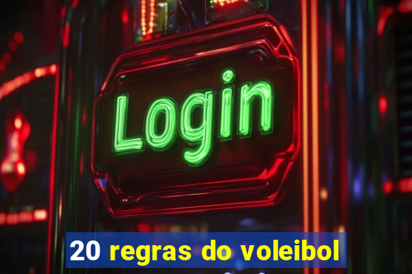 20 regras do voleibol