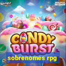 sobrenomes rpg