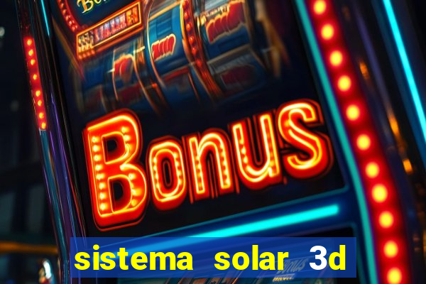 sistema solar 3d em movimento