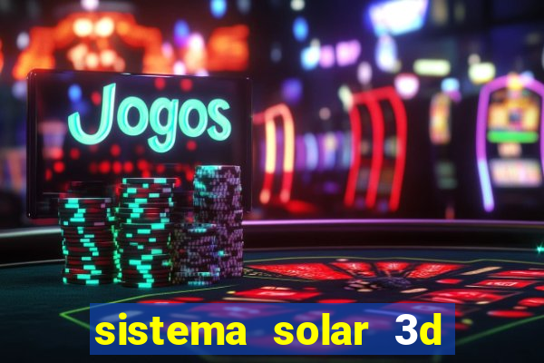 sistema solar 3d em movimento