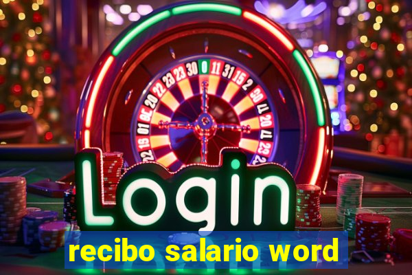 recibo salario word