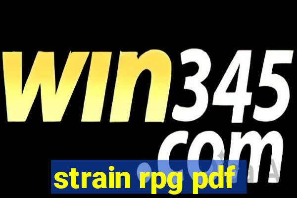 strain rpg pdf