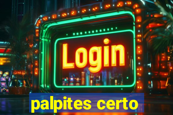 palpites certo