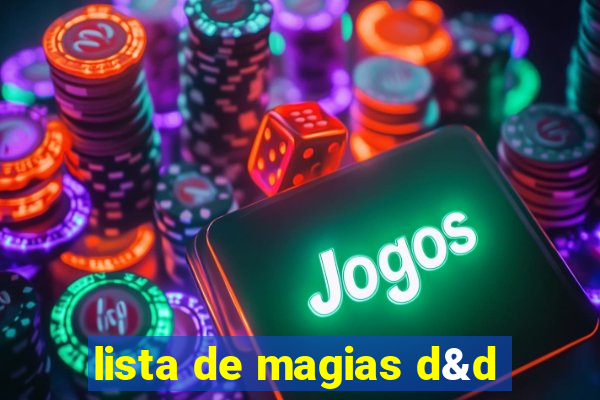 lista de magias d&d