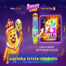 carinha triste simbolo
